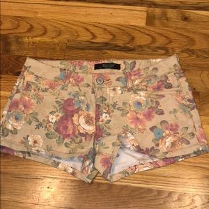 Floral Jean Shorts
